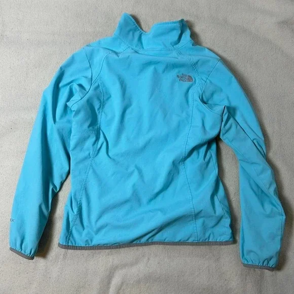 The North Face lightweight blue jacket with zipper pockets and adjustable waist - Picture 2 of 7